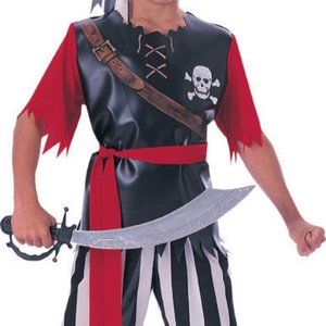 PIRATE KING BOY'S 4 PC. HALLOWEEN COSTUME CHILD SIZE SMALL 4-6